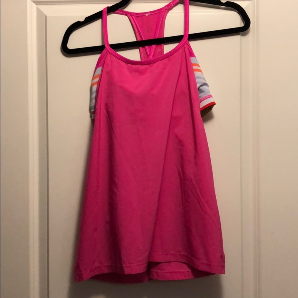 Lululemon size 4 tank with built in sports bra